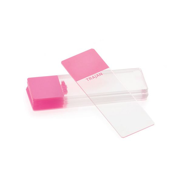 Trajan Pink Series 1 90° Frosted Ground Edged Microscope Slides