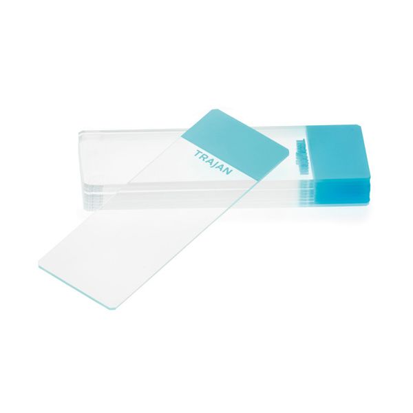 Trajan Blue Series 1 90° Frosted Ground Edged Microscope Slides