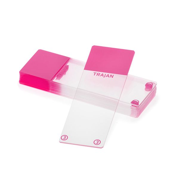 Trajan Pink Series 3 Adhesive Large Frost Microscope Slides